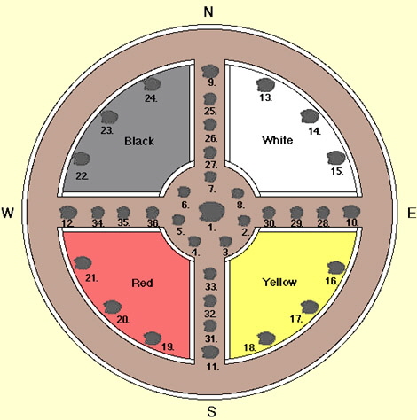 Medicine Wheel map