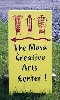 Mesa Creative Arts Center sign board